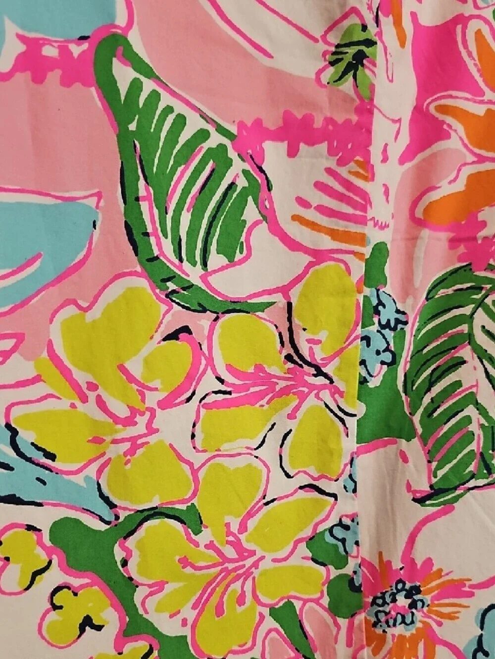 Lilly Pulitzer Target Pink Multi Floral Shift Dress with Lace Trim